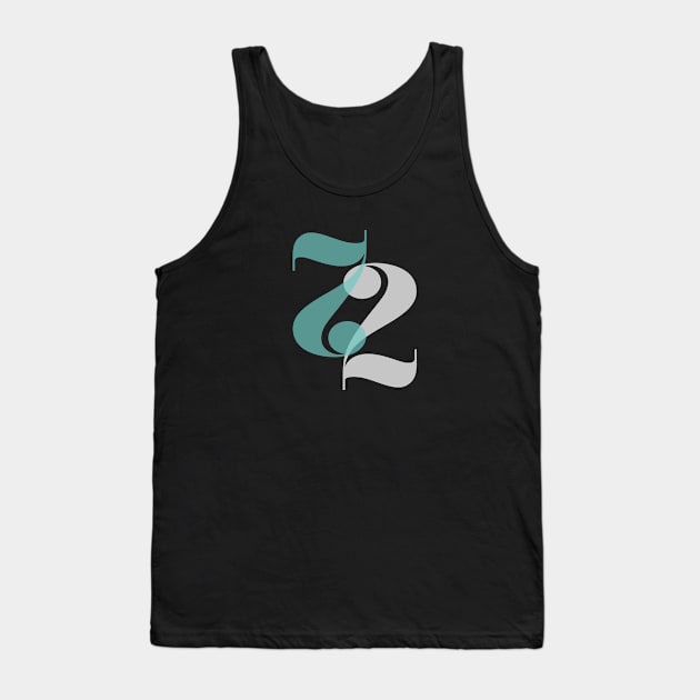 Number Seventy-Two Tank Top by Jibling